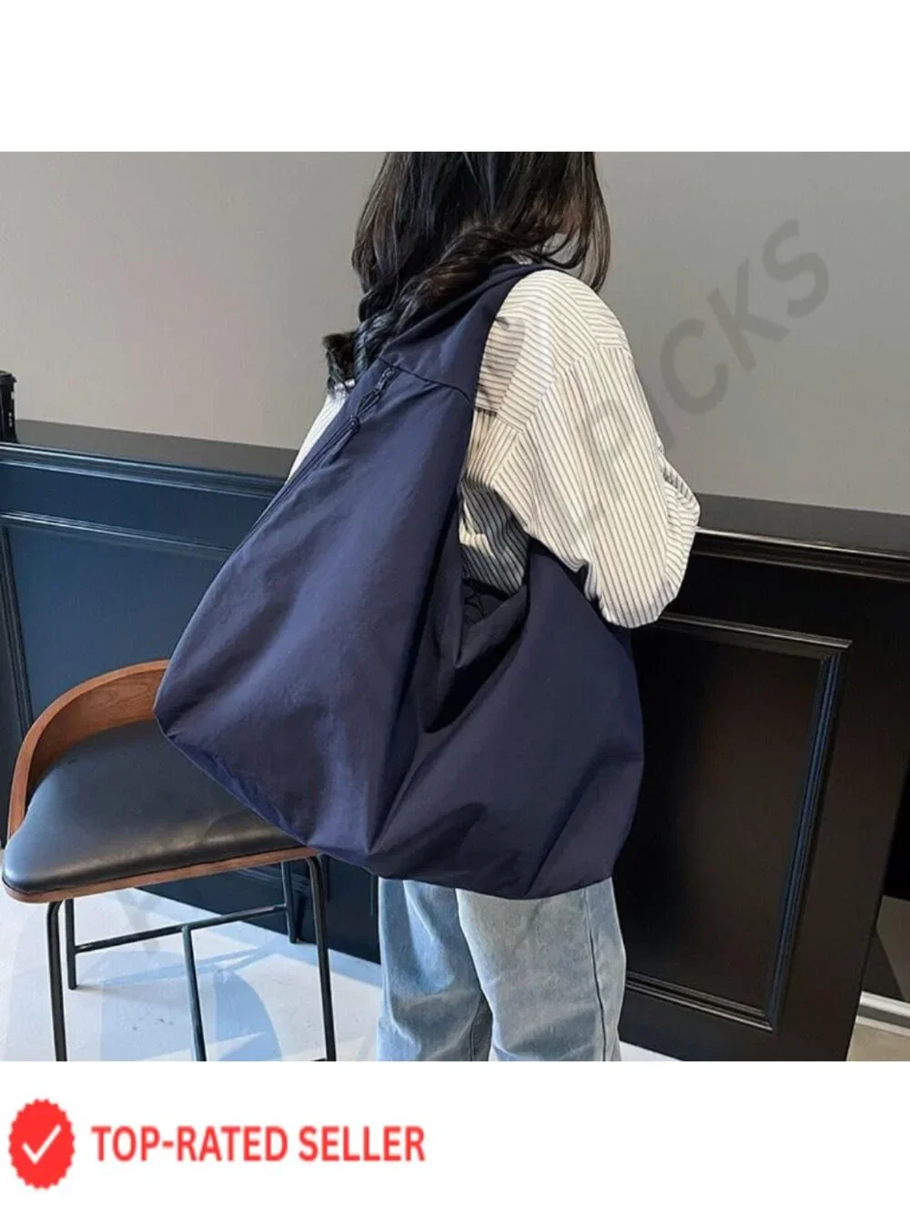 Slouchy Canvas Corduroy Tote Bag for Women Casual Hobo Y2K Accessory